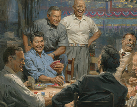andy tomas prints presidents grand ol' gang playing cards