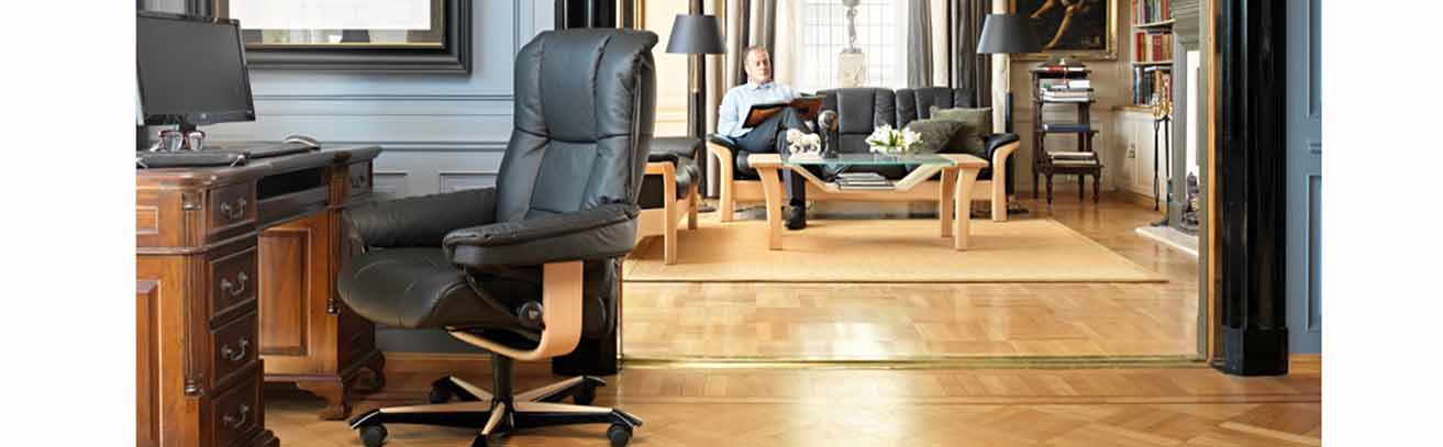 Mayfair office chair in room setting