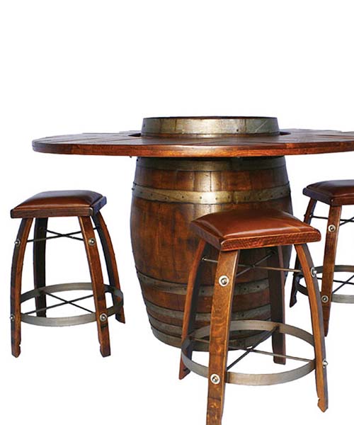 barrel bistro table