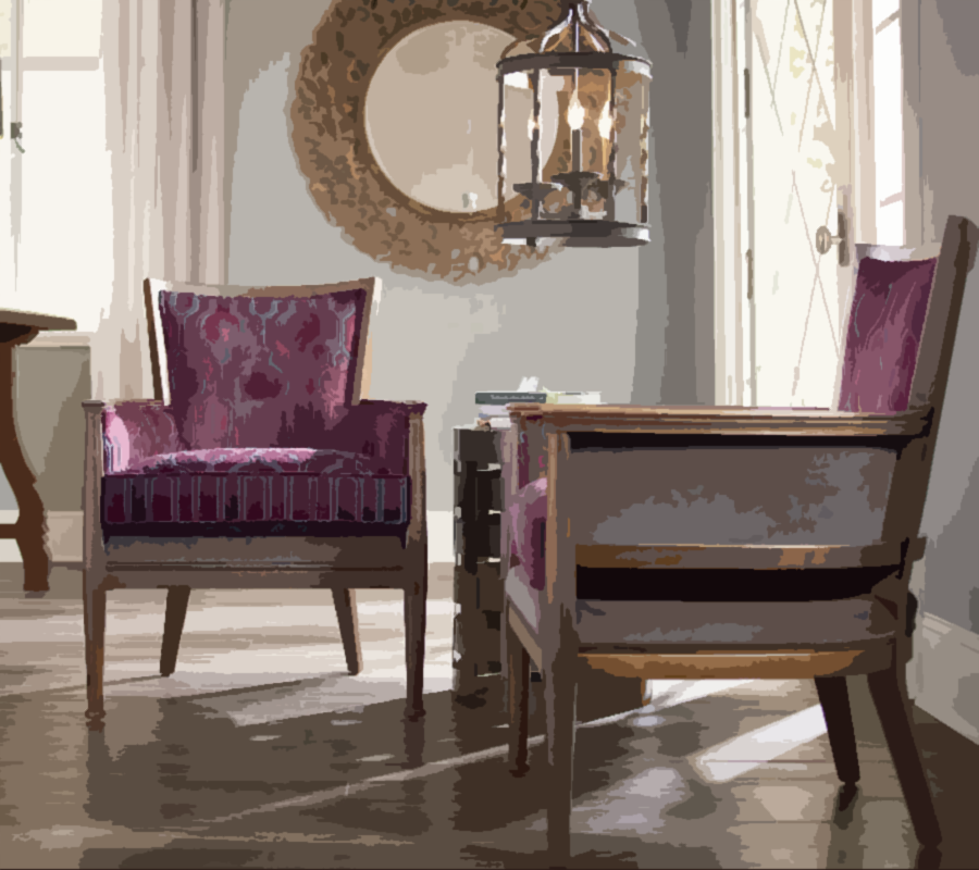 fairfield purple chair