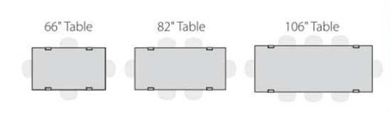 boardwalk table configurations