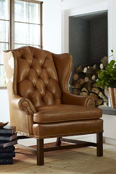 Century Barron leather chair