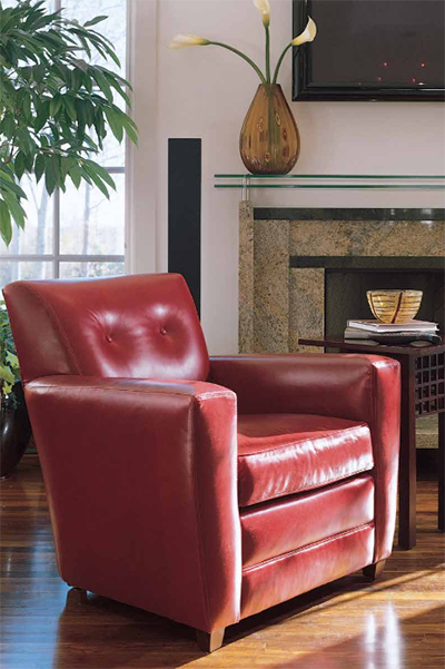 odessa leather club chair