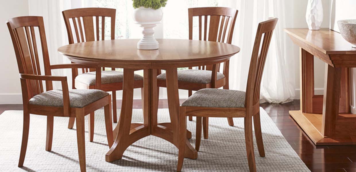 stickley highlands round dining table