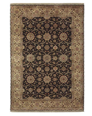Mughal black Stickley rug
