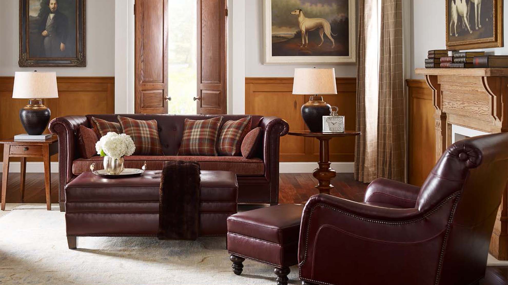 maitland leather sofa
